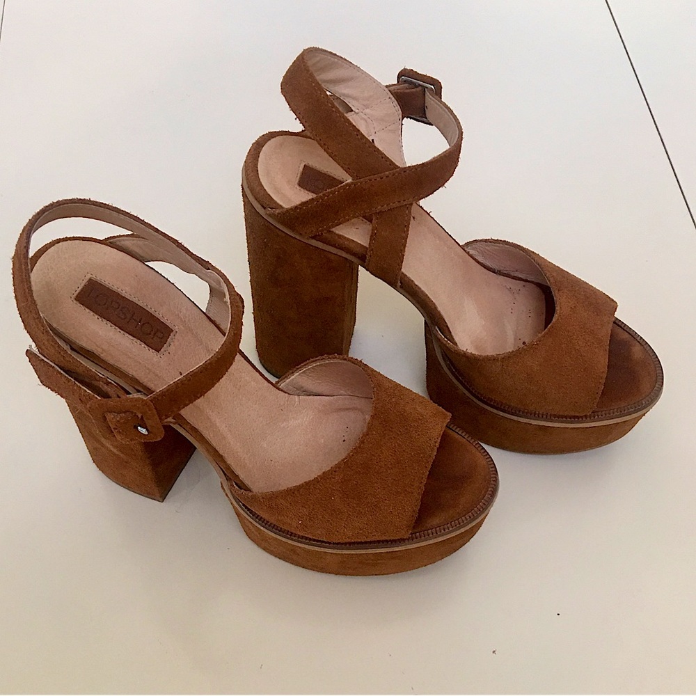 Topshop - Suede Block Heel
